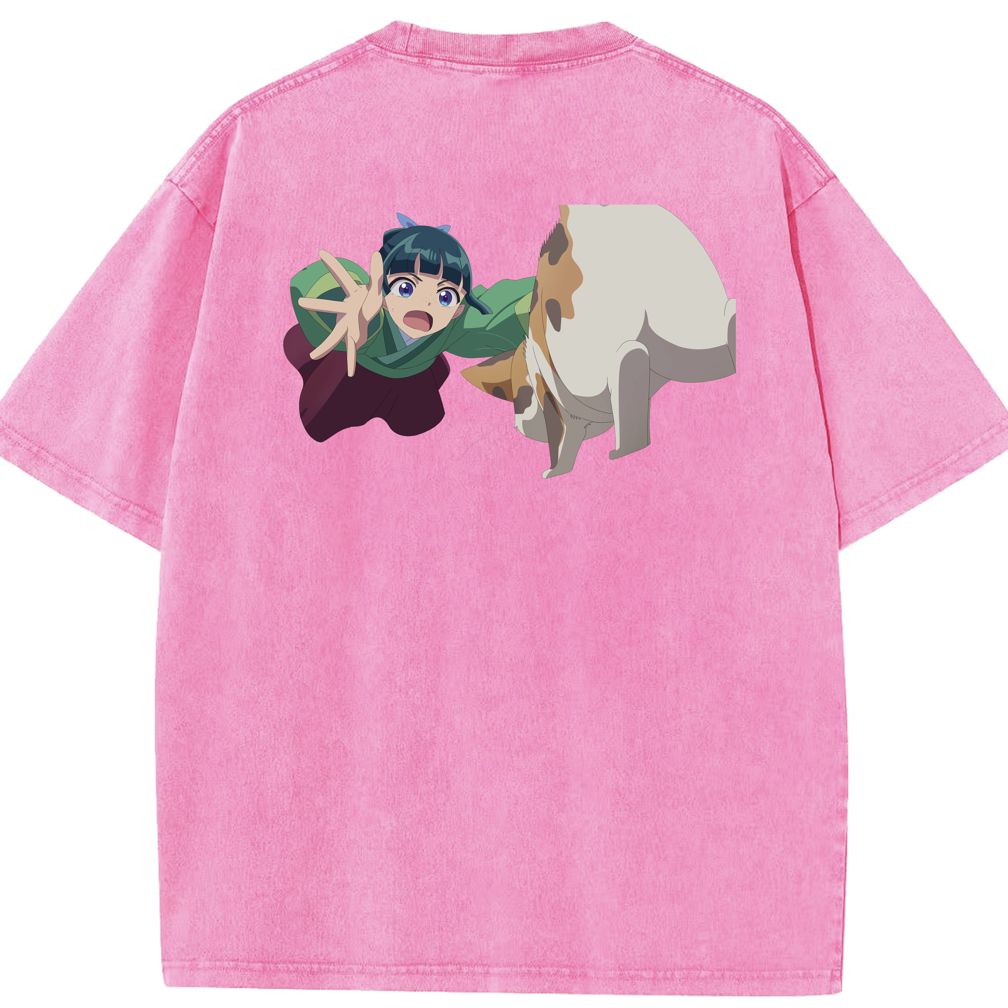 （画像用） 薬屋のひとりごと The Apothecary Diaries 綿100% ヴィンテージ風 半袖Tシャツ（背面プリント）